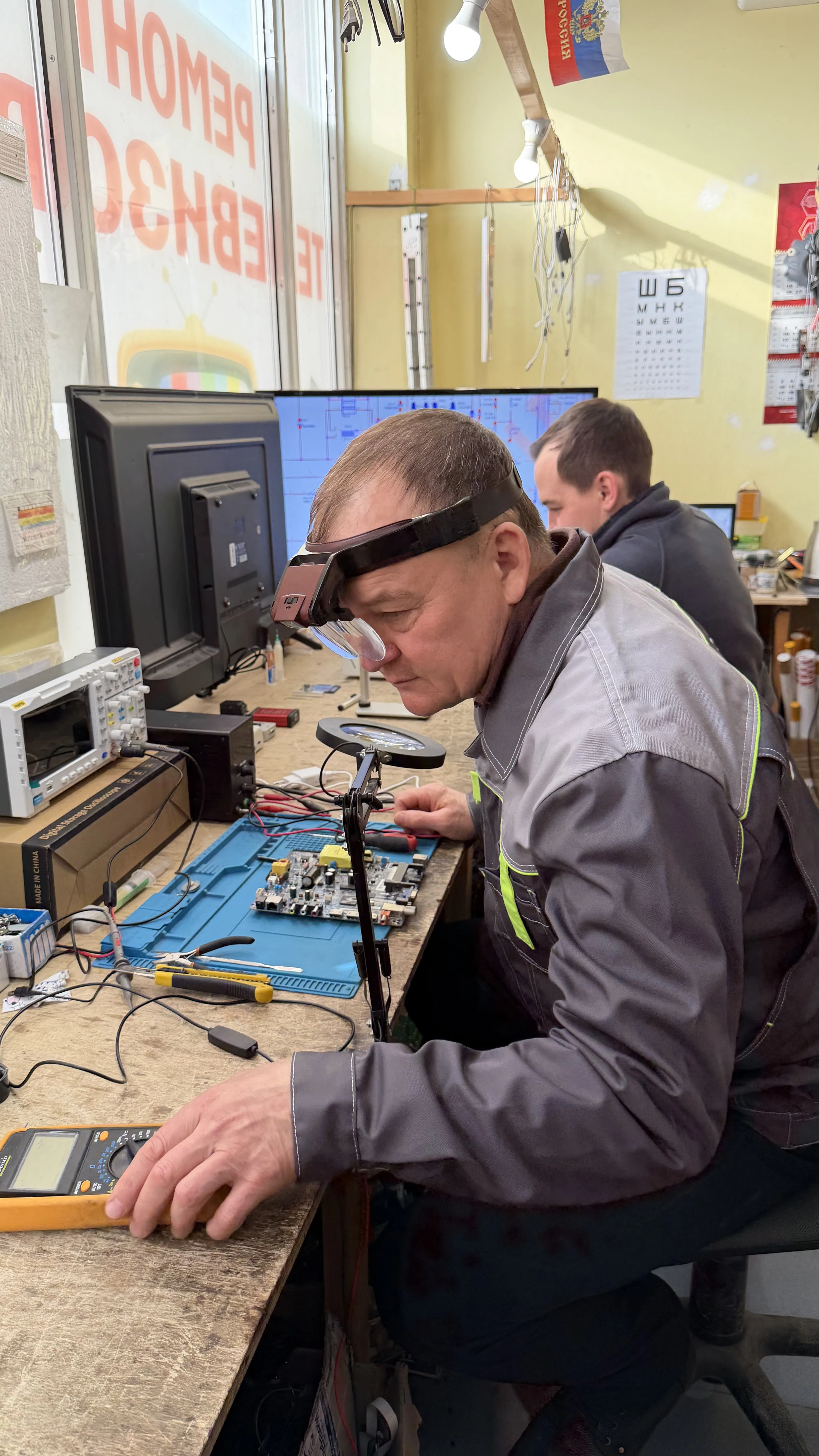 Ремонт и диагностика техники в процессе